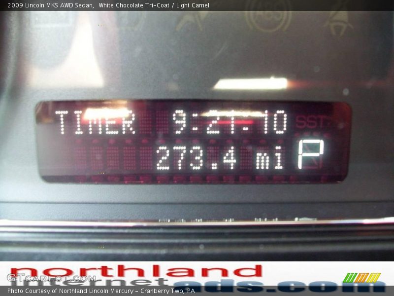 White Chocolate Tri-Coat / Light Camel 2009 Lincoln MKS AWD Sedan