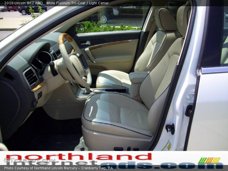 White Platinum Tri-Coat / Light Camel 2010 Lincoln MKZ AWD