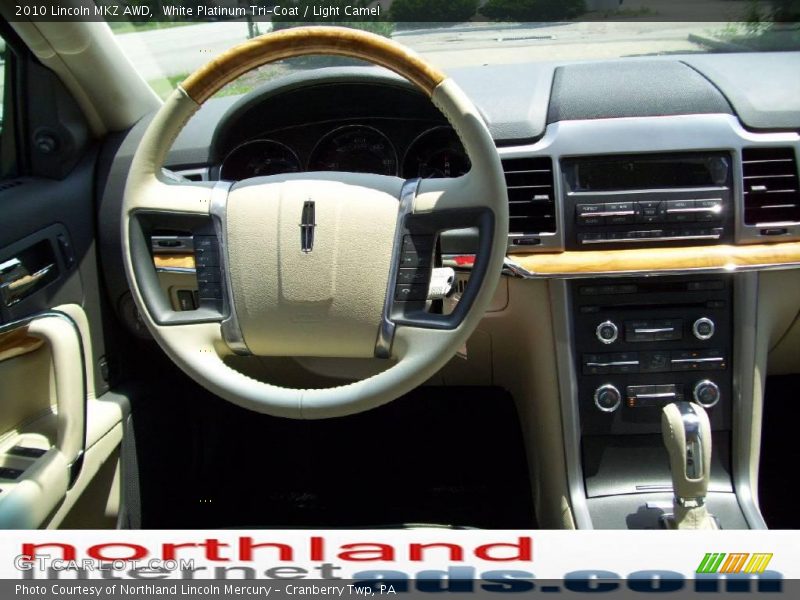 White Platinum Tri-Coat / Light Camel 2010 Lincoln MKZ AWD