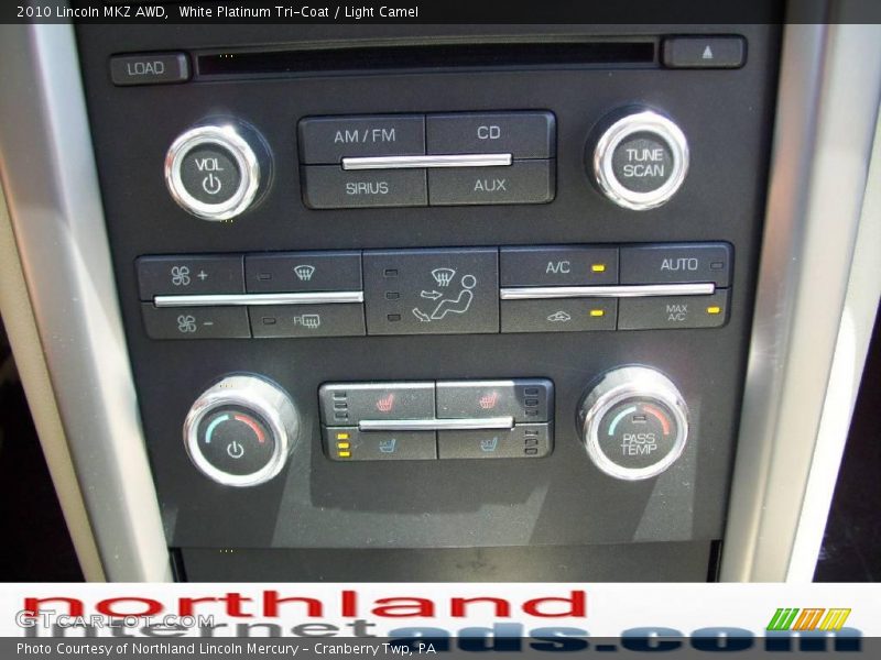 White Platinum Tri-Coat / Light Camel 2010 Lincoln MKZ AWD