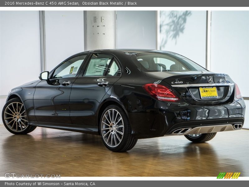 Obsidian Black Metallic / Black 2016 Mercedes-Benz C 450 AMG Sedan