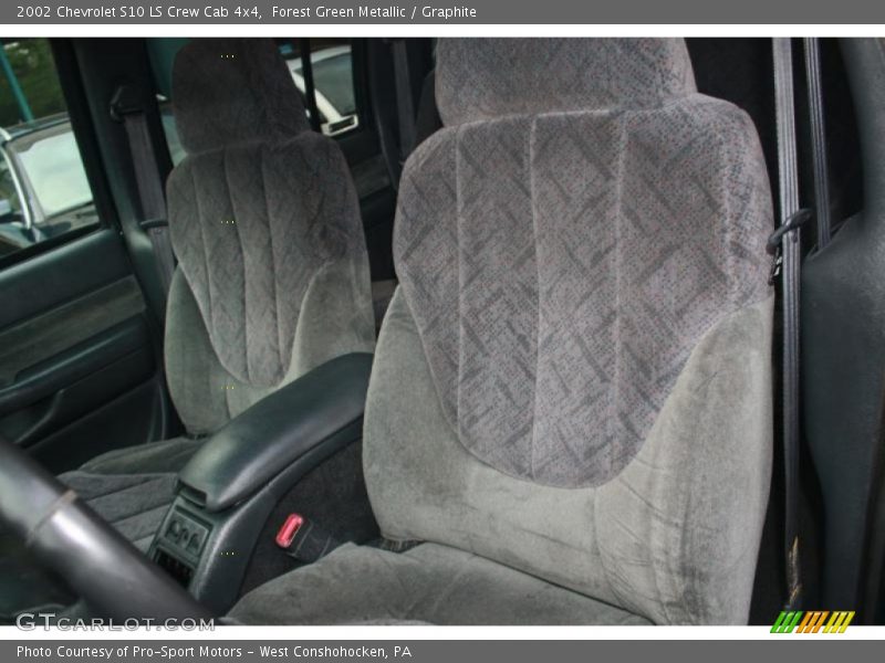 Forest Green Metallic / Graphite 2002 Chevrolet S10 LS Crew Cab 4x4