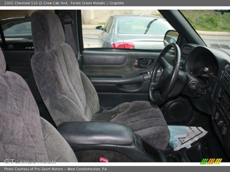 Forest Green Metallic / Graphite 2002 Chevrolet S10 LS Crew Cab 4x4