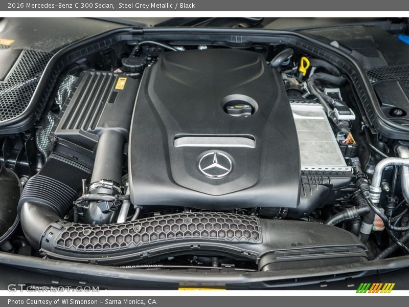 Steel Grey Metallic / Black 2016 Mercedes-Benz C 300 Sedan
