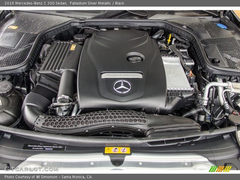 Palladium Silver Metallic / Black 2016 Mercedes-Benz C 300 Sedan
