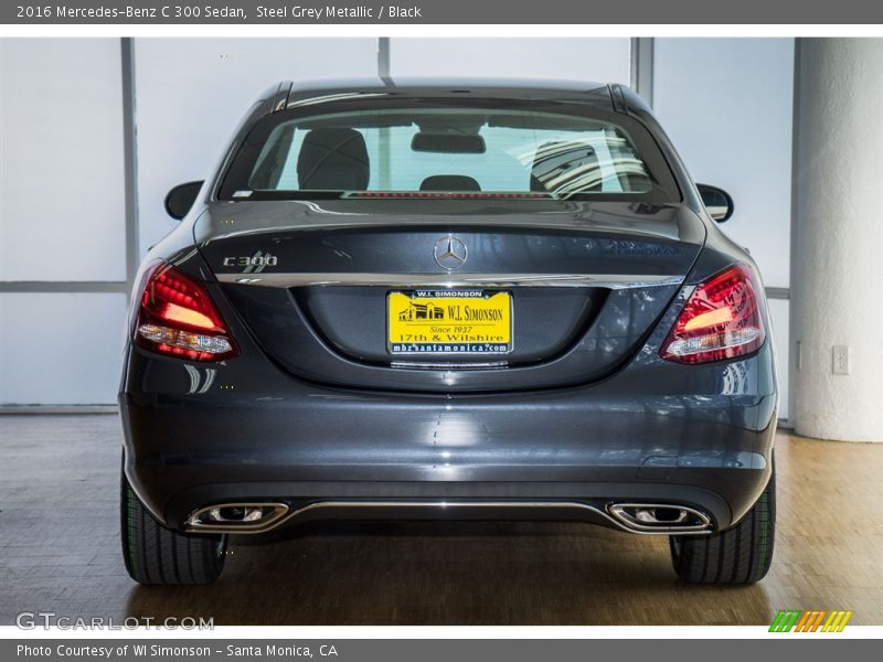 Steel Grey Metallic / Black 2016 Mercedes-Benz C 300 Sedan