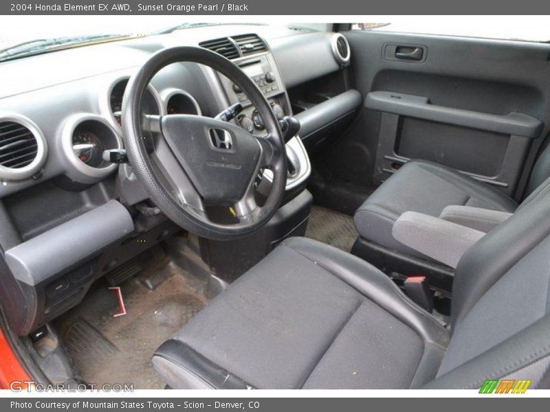 Sunset Orange Pearl / Black 2004 Honda Element EX AWD