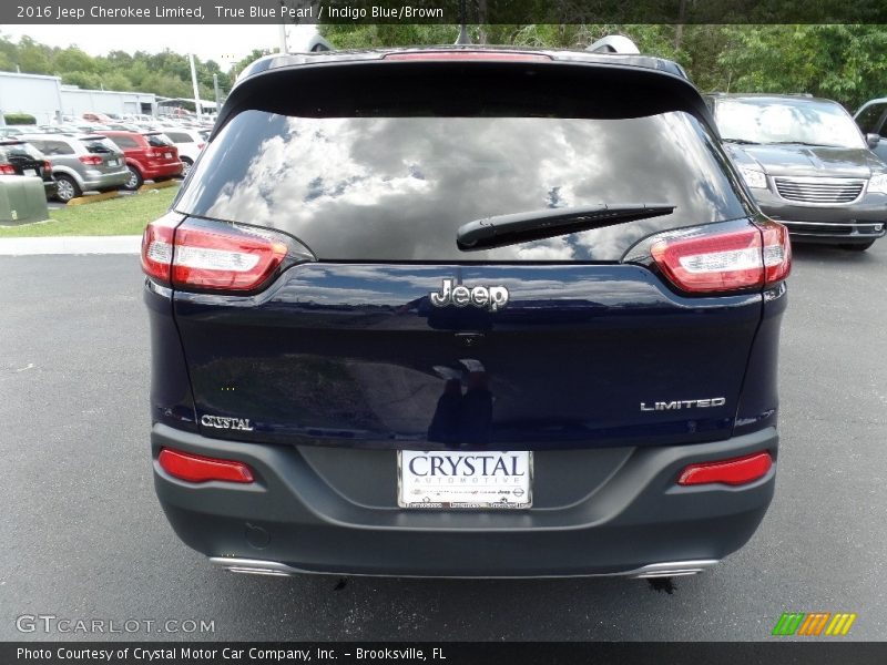 True Blue Pearl / Indigo Blue/Brown 2016 Jeep Cherokee Limited