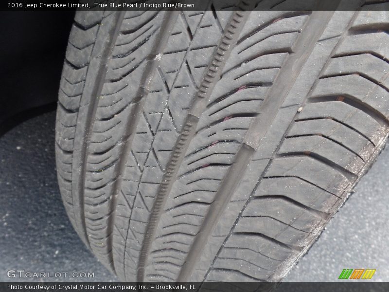 True Blue Pearl / Indigo Blue/Brown 2016 Jeep Cherokee Limited
