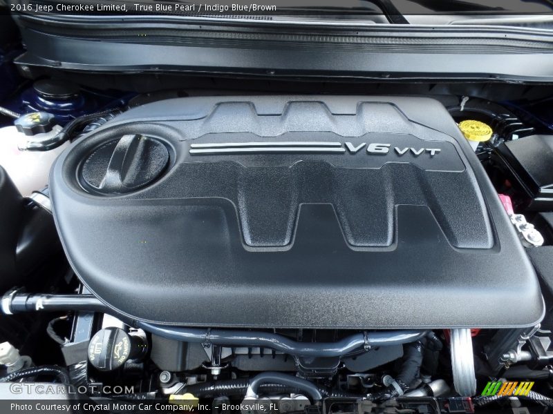 True Blue Pearl / Indigo Blue/Brown 2016 Jeep Cherokee Limited