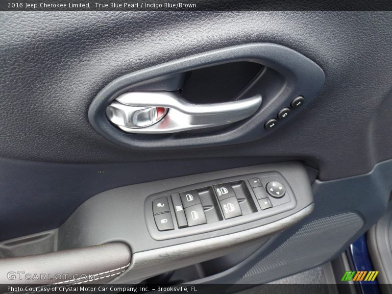 True Blue Pearl / Indigo Blue/Brown 2016 Jeep Cherokee Limited