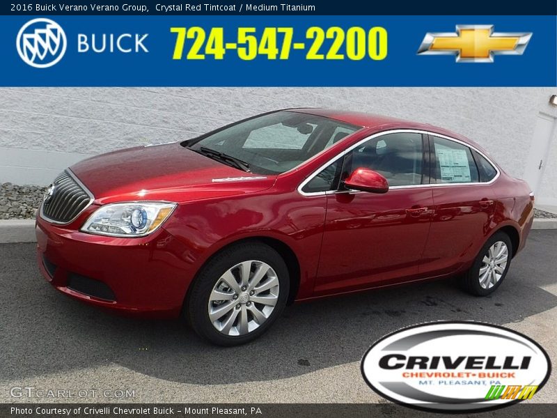 Crystal Red Tintcoat / Medium Titanium 2016 Buick Verano Verano Group