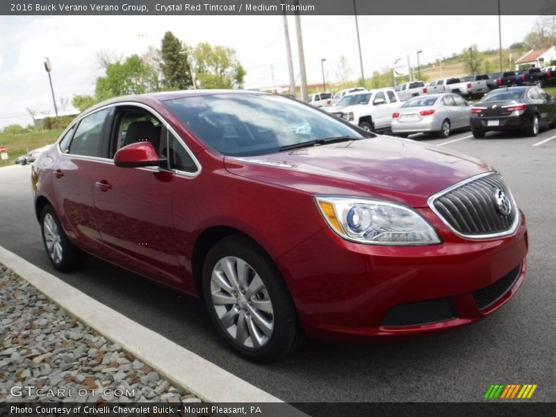 Crystal Red Tintcoat / Medium Titanium 2016 Buick Verano Verano Group