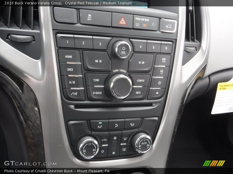 Crystal Red Tintcoat / Medium Titanium 2016 Buick Verano Verano Group