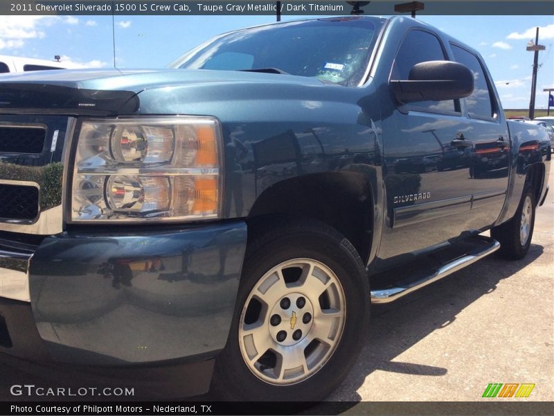 Taupe Gray Metallic / Dark Titanium 2011 Chevrolet Silverado 1500 LS Crew Cab