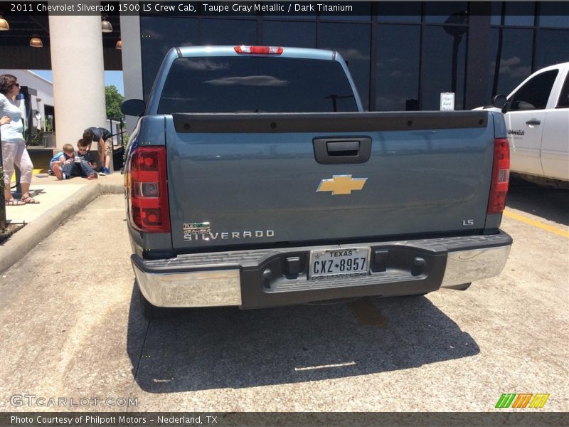 Taupe Gray Metallic / Dark Titanium 2011 Chevrolet Silverado 1500 LS Crew Cab
