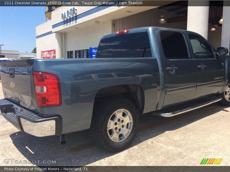 Taupe Gray Metallic / Dark Titanium 2011 Chevrolet Silverado 1500 LS Crew Cab