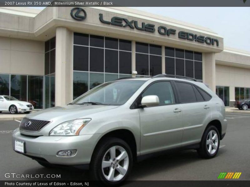 Millennium Silver Metallic / Black 2007 Lexus RX 350 AWD