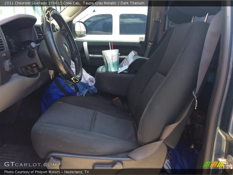 Taupe Gray Metallic / Dark Titanium 2011 Chevrolet Silverado 1500 LS Crew Cab