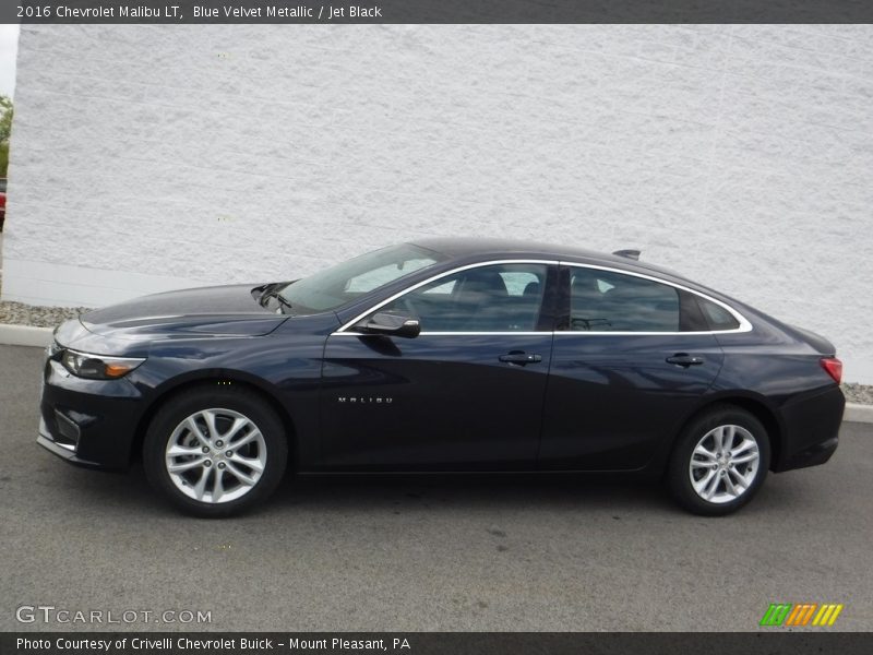 Blue Velvet Metallic / Jet Black 2016 Chevrolet Malibu LT