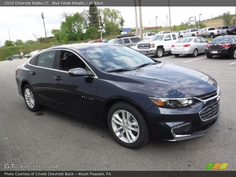 Blue Velvet Metallic / Jet Black 2016 Chevrolet Malibu LT