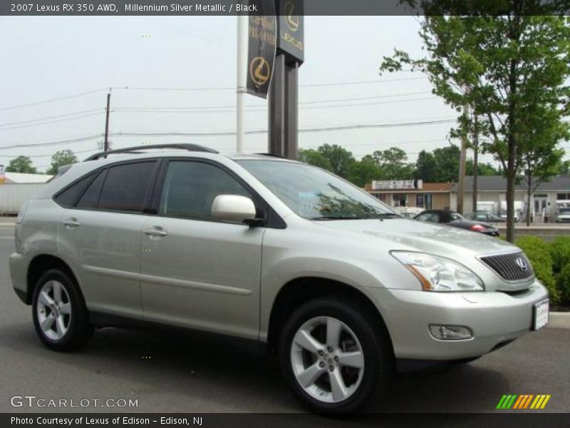Millennium Silver Metallic / Black 2007 Lexus RX 350 AWD