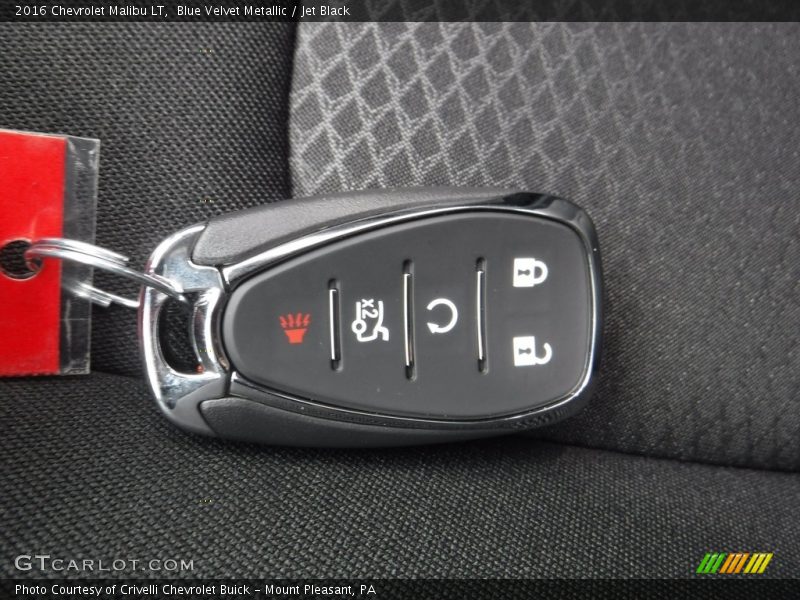 Blue Velvet Metallic / Jet Black 2016 Chevrolet Malibu LT