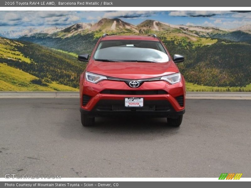 Barcelona Red Metallic / Black 2016 Toyota RAV4 LE AWD