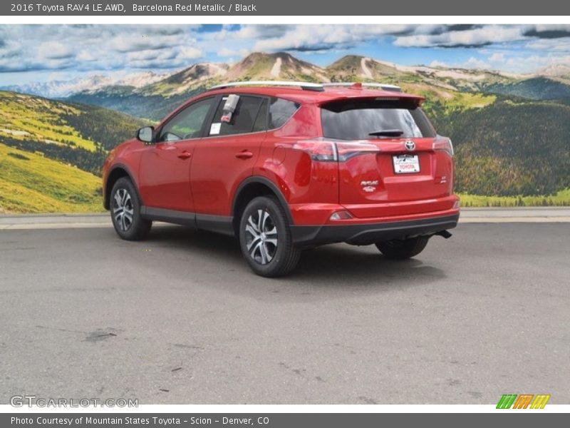 Barcelona Red Metallic / Black 2016 Toyota RAV4 LE AWD