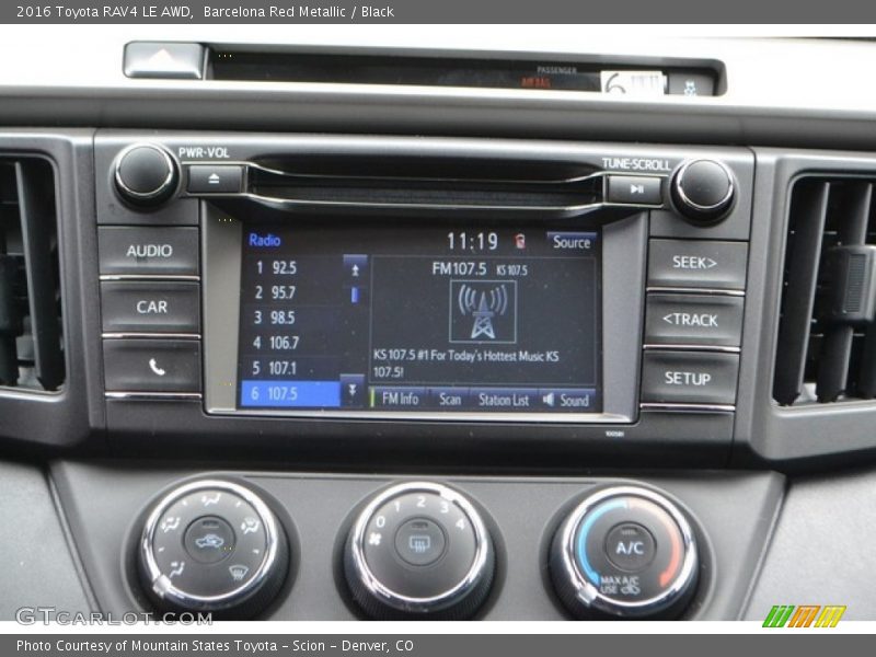 Barcelona Red Metallic / Black 2016 Toyota RAV4 LE AWD