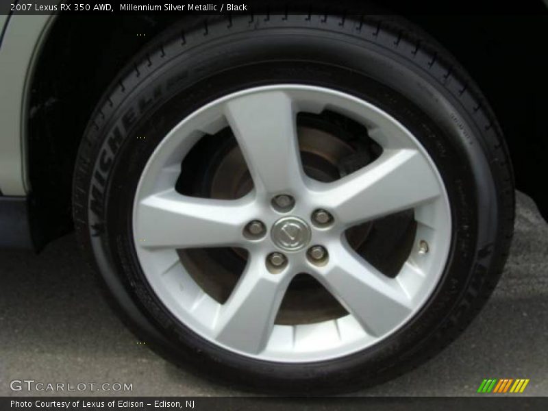Millennium Silver Metallic / Black 2007 Lexus RX 350 AWD