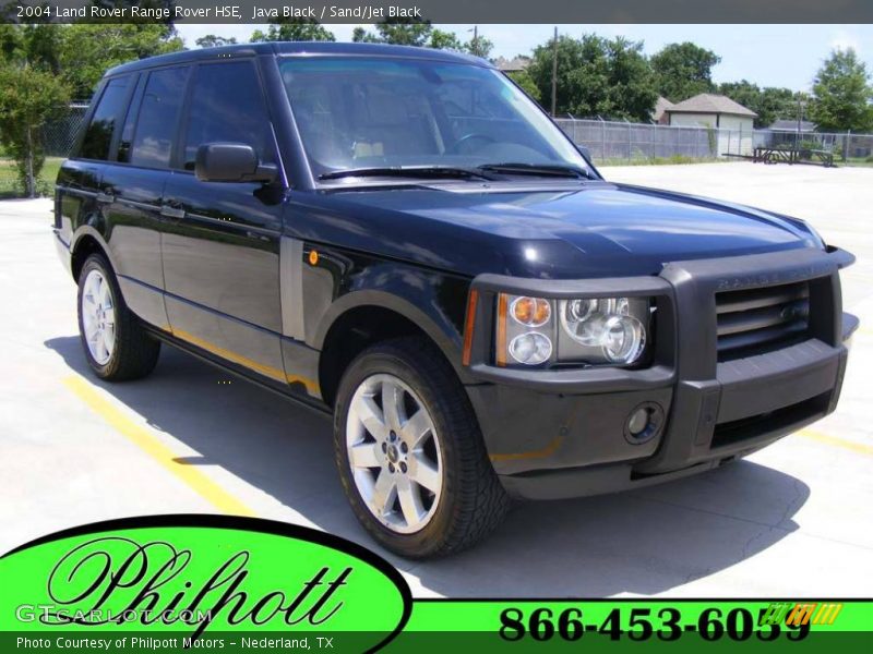 Java Black / Sand/Jet Black 2004 Land Rover Range Rover HSE