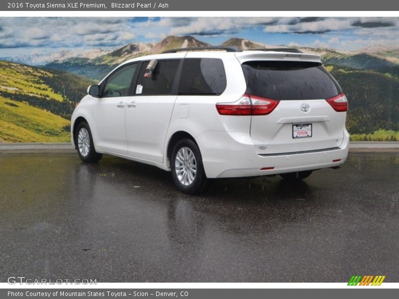 Blizzard Pearl / Ash 2016 Toyota Sienna XLE Premium