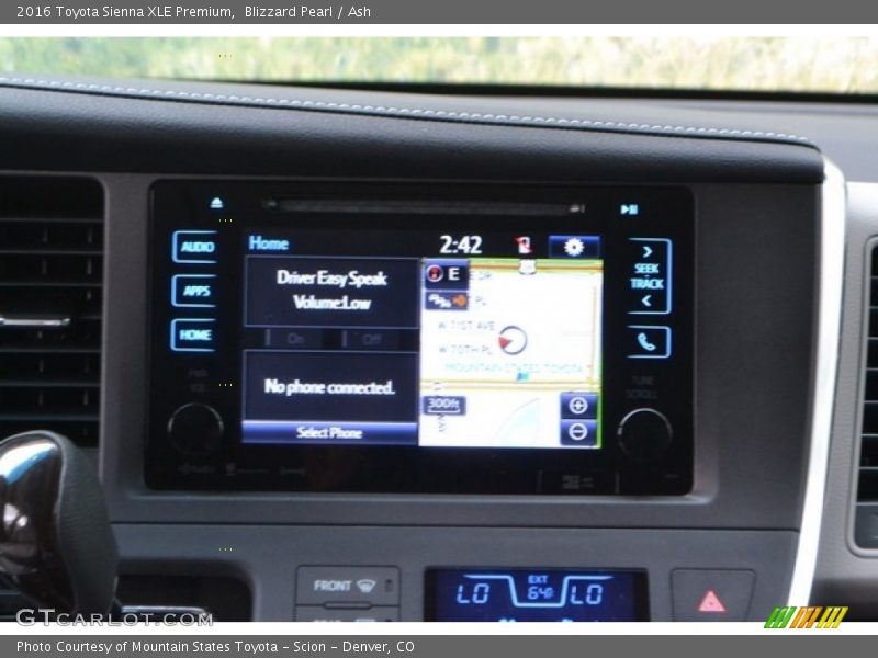 Blizzard Pearl / Ash 2016 Toyota Sienna XLE Premium