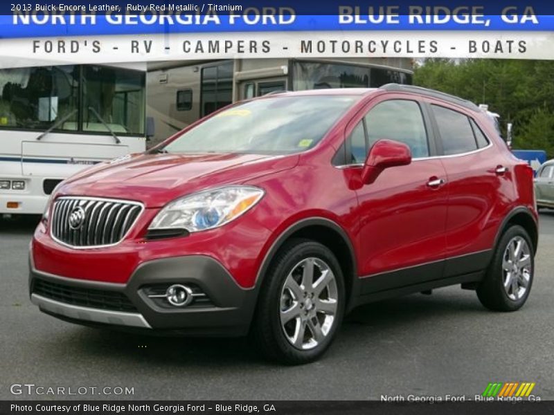 Ruby Red Metallic / Titanium 2013 Buick Encore Leather