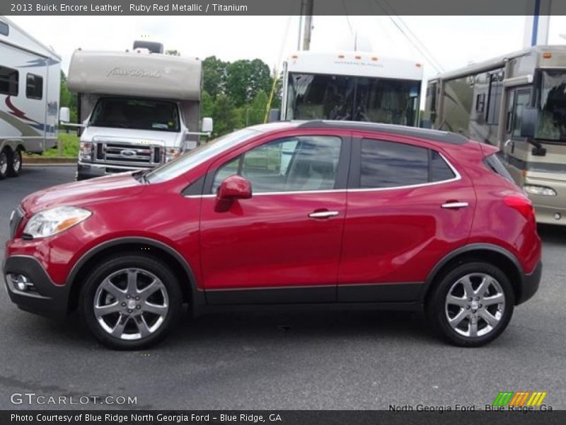 Ruby Red Metallic / Titanium 2013 Buick Encore Leather