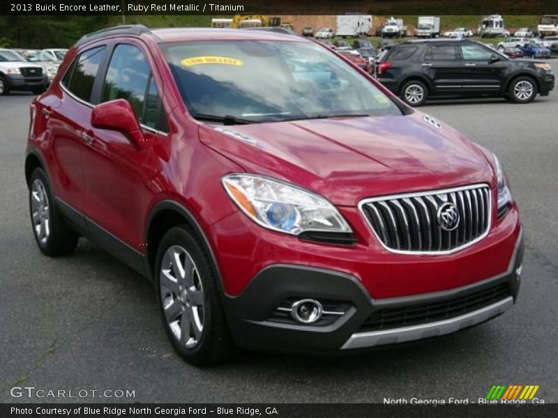 Ruby Red Metallic / Titanium 2013 Buick Encore Leather