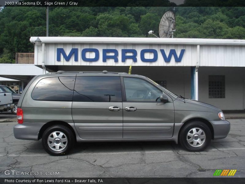 Sage Green / Gray 2003 Kia Sedona EX