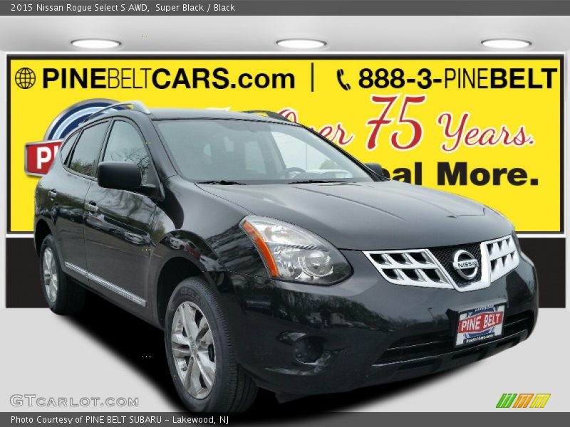 Super Black / Black 2015 Nissan Rogue Select S AWD