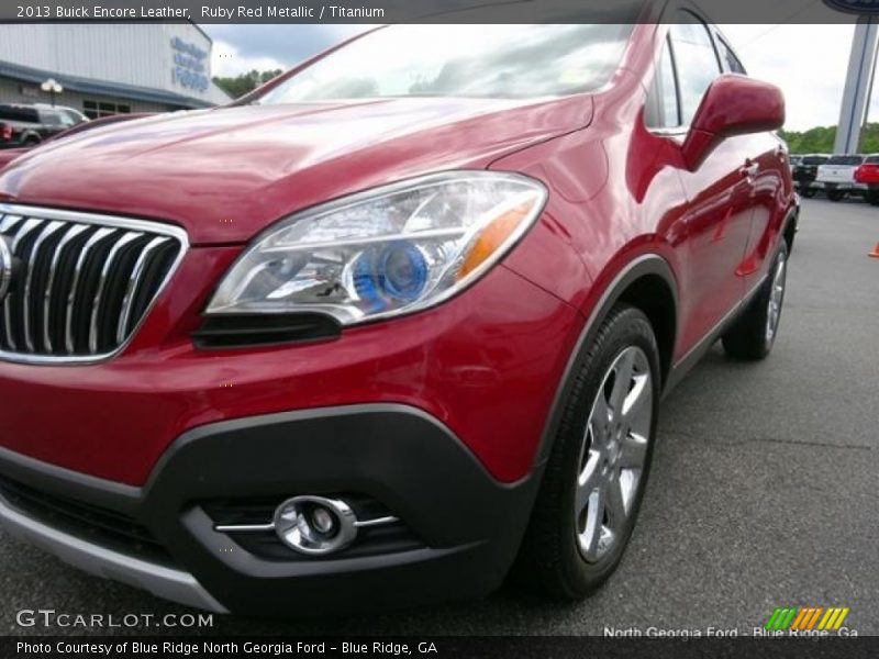 Ruby Red Metallic / Titanium 2013 Buick Encore Leather