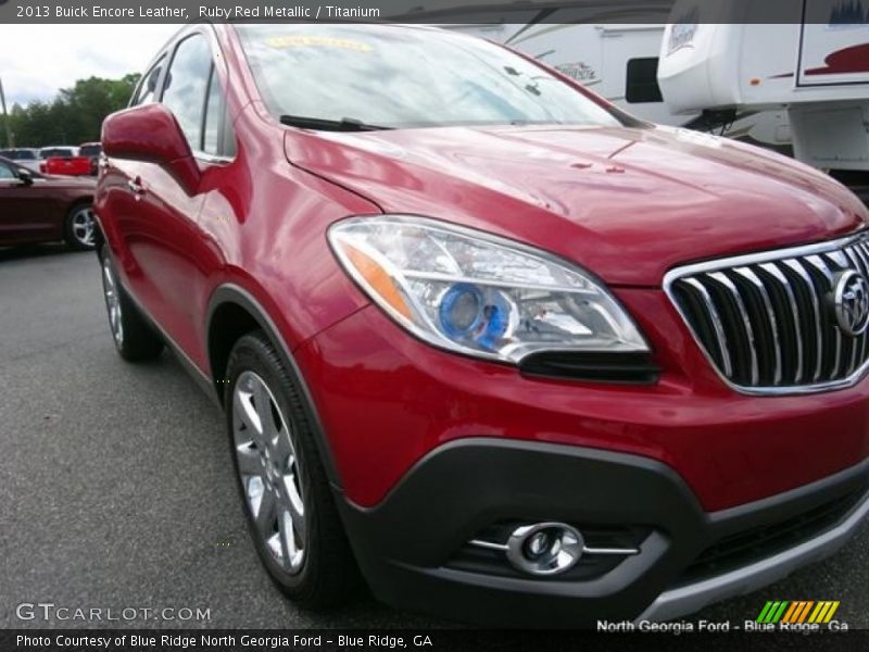 Ruby Red Metallic / Titanium 2013 Buick Encore Leather