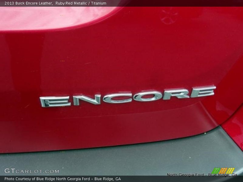 Ruby Red Metallic / Titanium 2013 Buick Encore Leather