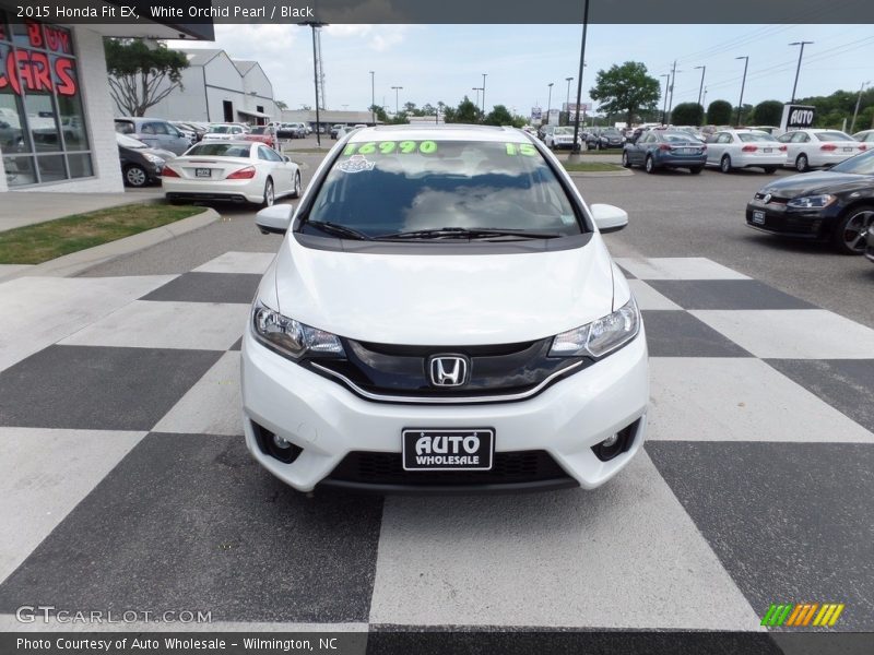 White Orchid Pearl / Black 2015 Honda Fit EX