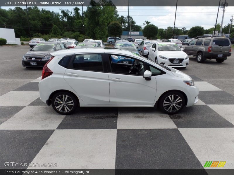 White Orchid Pearl / Black 2015 Honda Fit EX