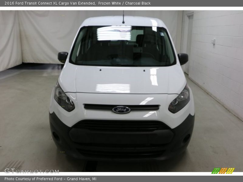 Frozen White / Charcoal Black 2016 Ford Transit Connect XL Cargo Van Extended