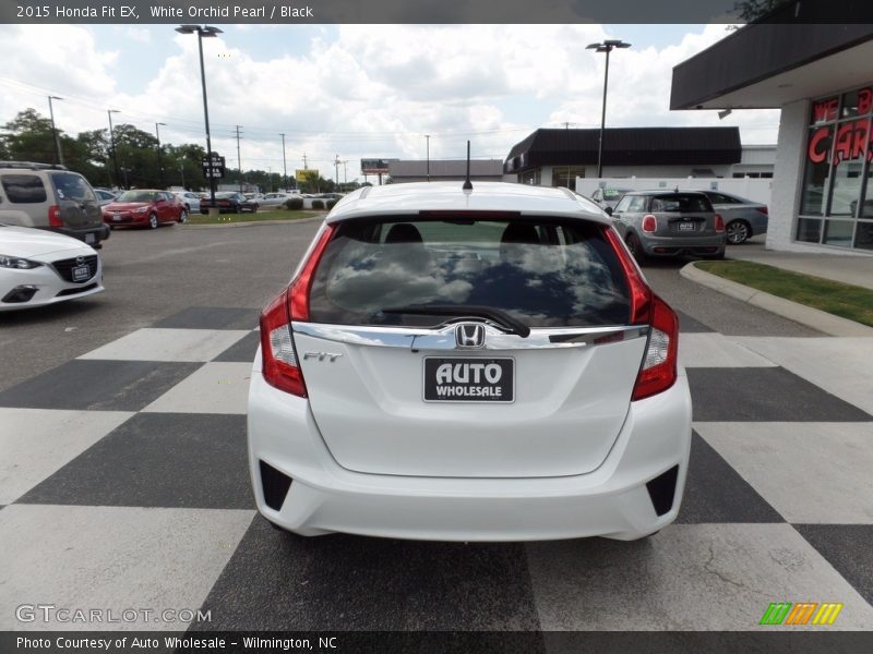 White Orchid Pearl / Black 2015 Honda Fit EX