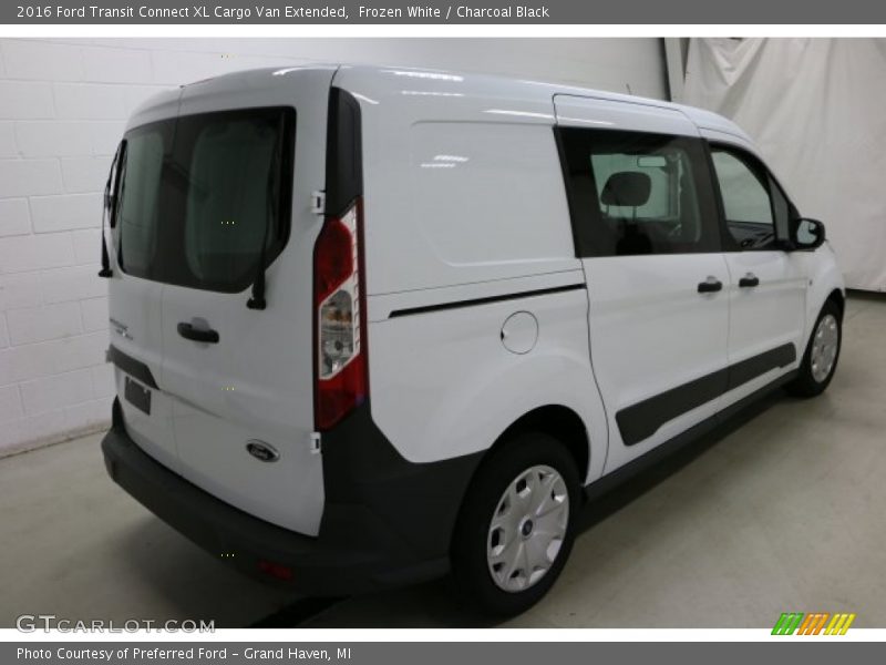 Frozen White / Charcoal Black 2016 Ford Transit Connect XL Cargo Van Extended