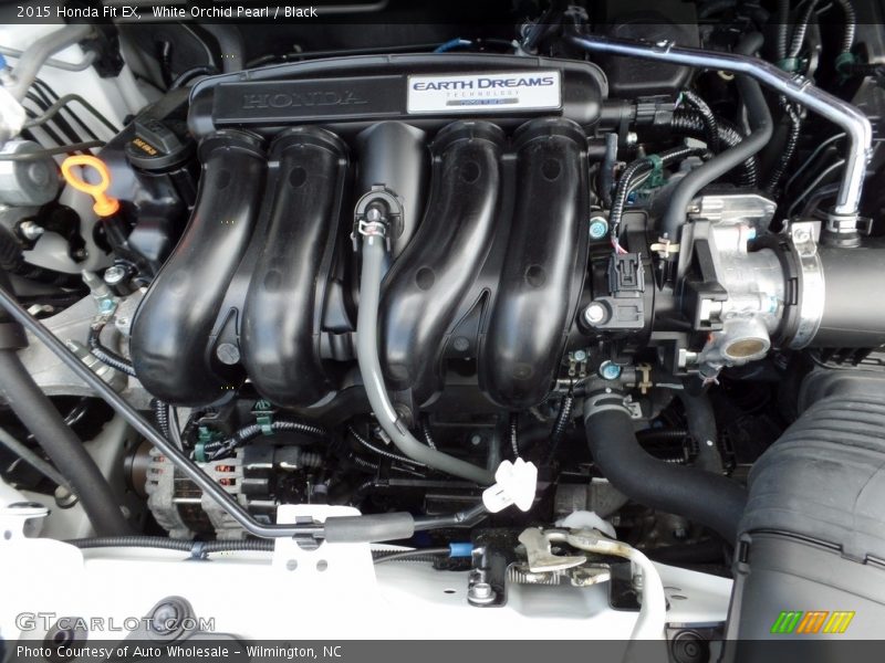 White Orchid Pearl / Black 2015 Honda Fit EX