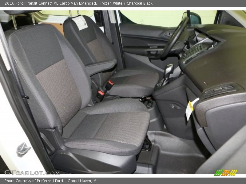 Frozen White / Charcoal Black 2016 Ford Transit Connect XL Cargo Van Extended