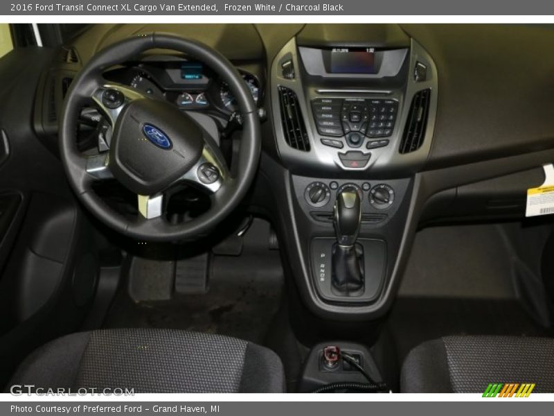 Frozen White / Charcoal Black 2016 Ford Transit Connect XL Cargo Van Extended